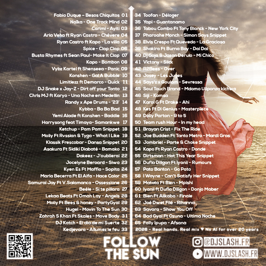 DJ Slash — Follow the Sun, Part 4 — back cover